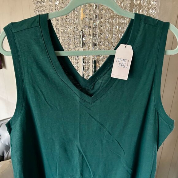 BNWT Teal Shift Midi Dress Sz XL from Time & Tru - Picture 3 of 4